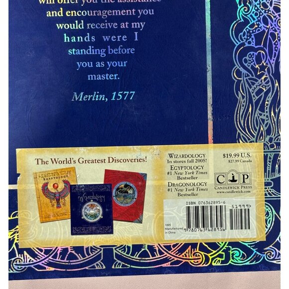 Wizardology Hardcover Book The Book Of The Secrets Of Merlin With Interactive Fe - Picture 8 of 10
